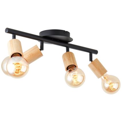 Brilliant - Reflektorska lampa TIFFANY 4xE27/28W/230V bambus