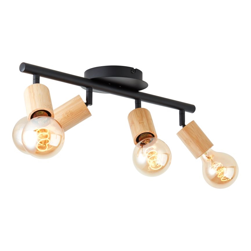 Brilliant - Reflektorska lampa TIFFANY 4xE27/28W/230V bambus