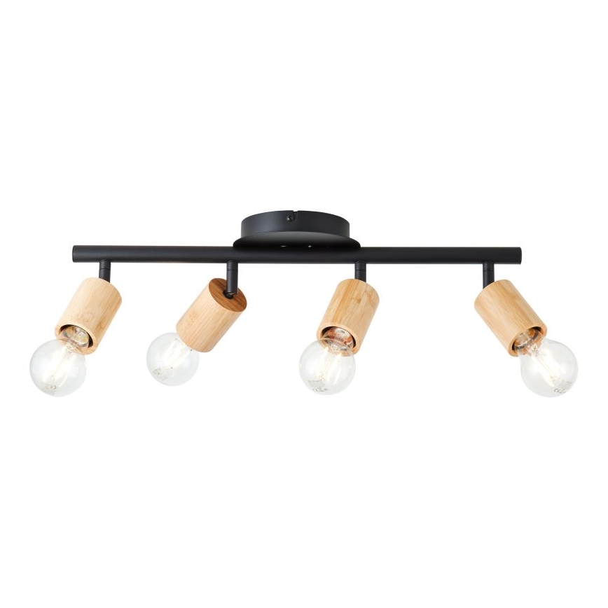 Brilliant - Reflektorska lampa TIFFANY 4xE27/28W/230V bambus