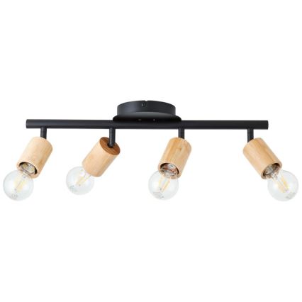 Brilliant - Reflektorska lampa TIFFANY 4xE27/28W/230V bambus