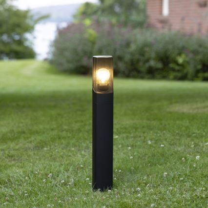 Brilliant - Spoljašnja lampa MINOU 1xE27/10W/230V 60 cm IP44 crno/dimno