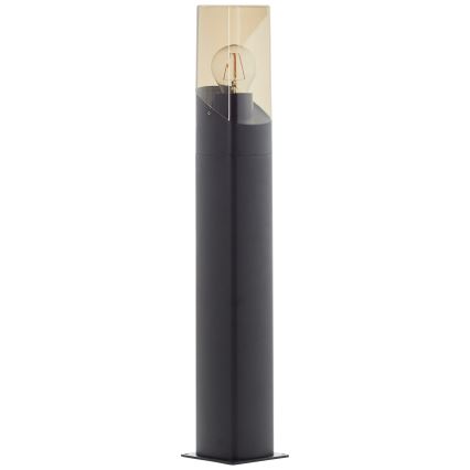 Brilliant - Spoljašnja lampa MINOU 1xE27/10W/230V 60 cm IP44 crno/dimno