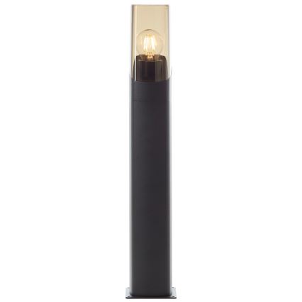 Brilliant - Spoljašnja lampa MINOU 1xE27/10W/230V 60 cm IP44 crno/dimno
