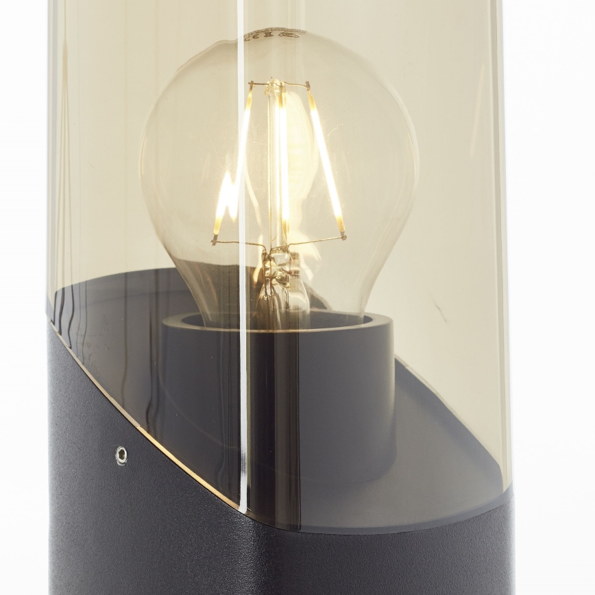 Brilliant - Spoljašnja lampa MINOU 1xE27/10W/230V 60 cm IP44 crno/dimno