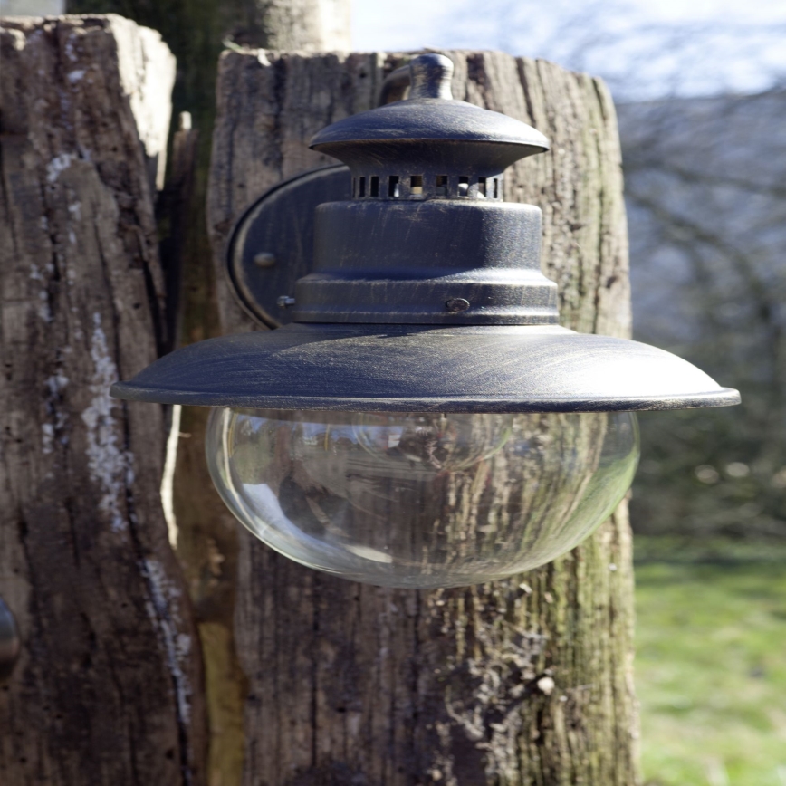 Brilliant - Spoljašnja zidna lampa ARTU 1xE27/60W/230V IP44 patina/zlatna
