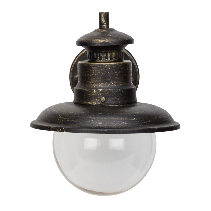 Brilliant - Spoljašnja zidna lampa ARTU 1xE27/60W/230V IP44 patina/zlatna