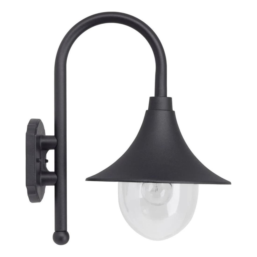 Brilliant - Spoljašnja zidna lampa BERNA 1xE27/60W/230V IP44 crno