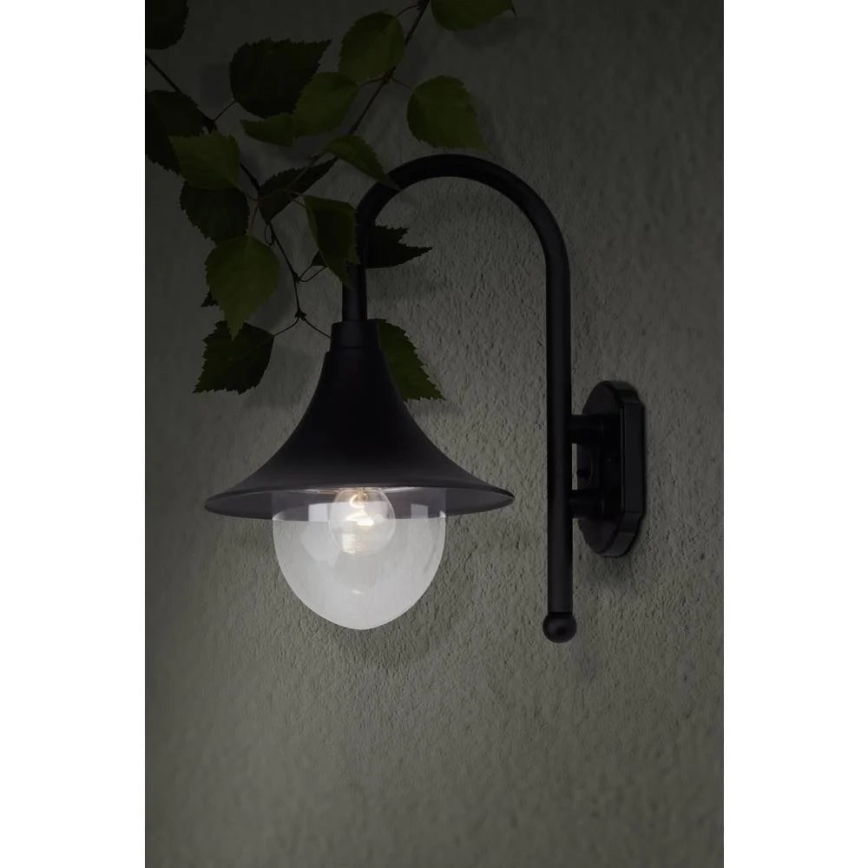 Brilliant - Spoljašnja zidna lampa BERNA 1xE27/60W/230V IP44 crno