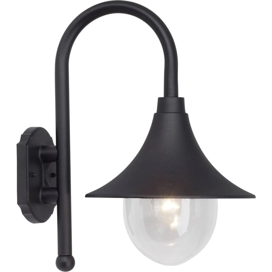 Brilliant - Spoljašnja zidna lampa BERNA 1xE27/60W/230V IP44 crno