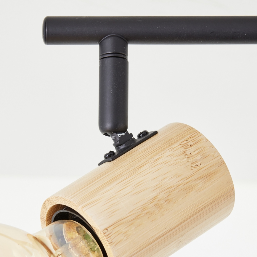 Brilliant - Spot svetiljka KERRY 6xE27/40W/230V crna/bambus