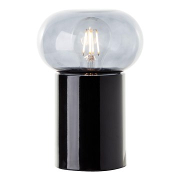 Brilliant - Stona lampa KNUT 1xE27/25W/230V crno/prozirna