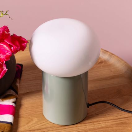 Brilliant - Stona lampa KNUT 1xE27/25W/230V zelena/bela