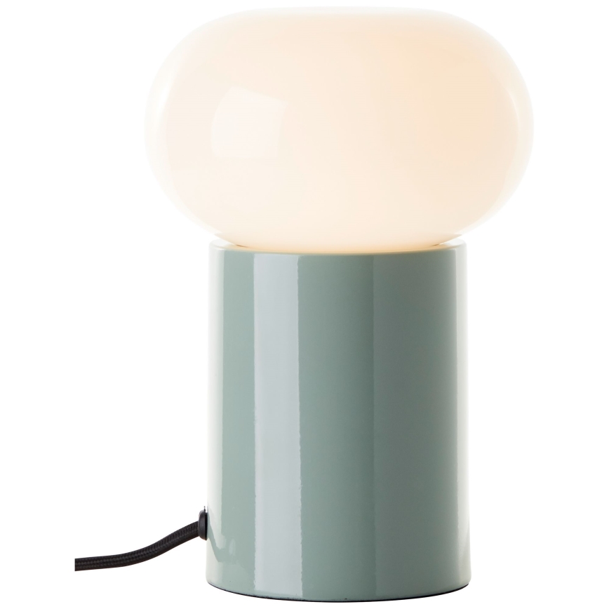 Brilliant - Stona lampa KNUT 1xE27/25W/230V zelena/bela