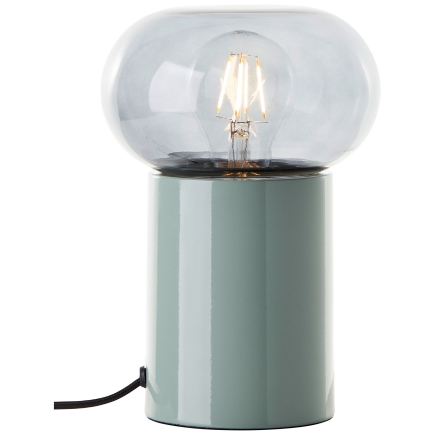 Brilliant - Stona lampa KNUT 1xE27/25W/230V zelena/prozirna