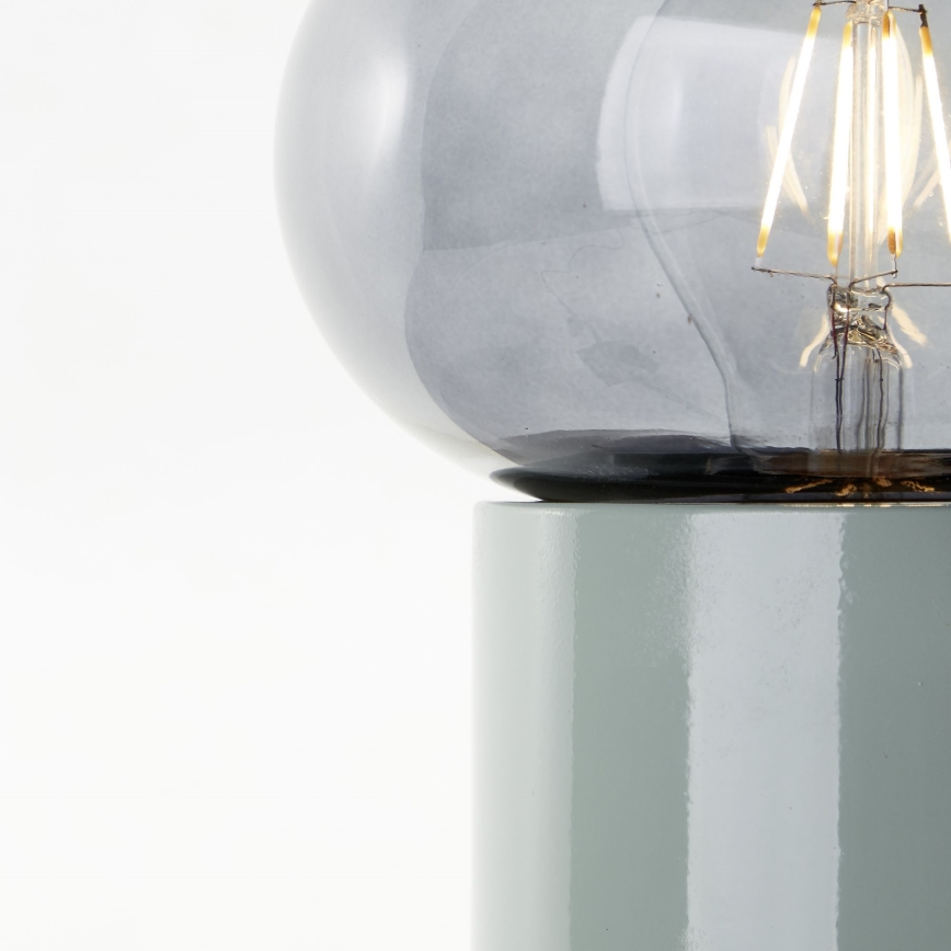 Brilliant - Stona lampa KNUT 1xE27/25W/230V zelena/prozirna