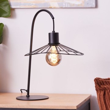 Brilliant - Stona lampa LEIKA 1xE27/52W/230V crno