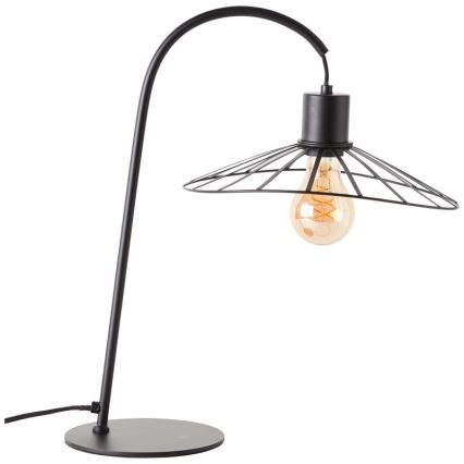 Brilliant - Stona lampa LEIKA 1xE27/52W/230V crno