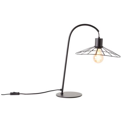 Brilliant - Stona lampa LEIKA 1xE27/52W/230V crno