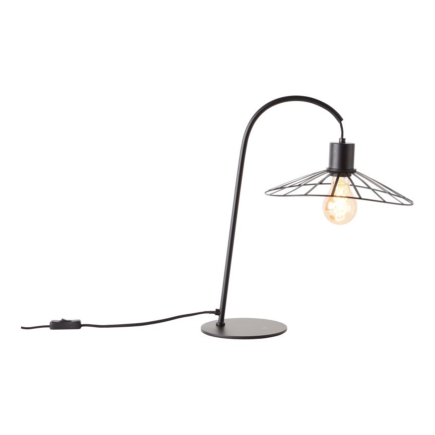 Brilliant - Stona lampa LEIKA 1xE27/52W/230V crno