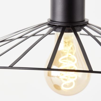 Brilliant - Stona lampa LEIKA 1xE27/52W/230V crno