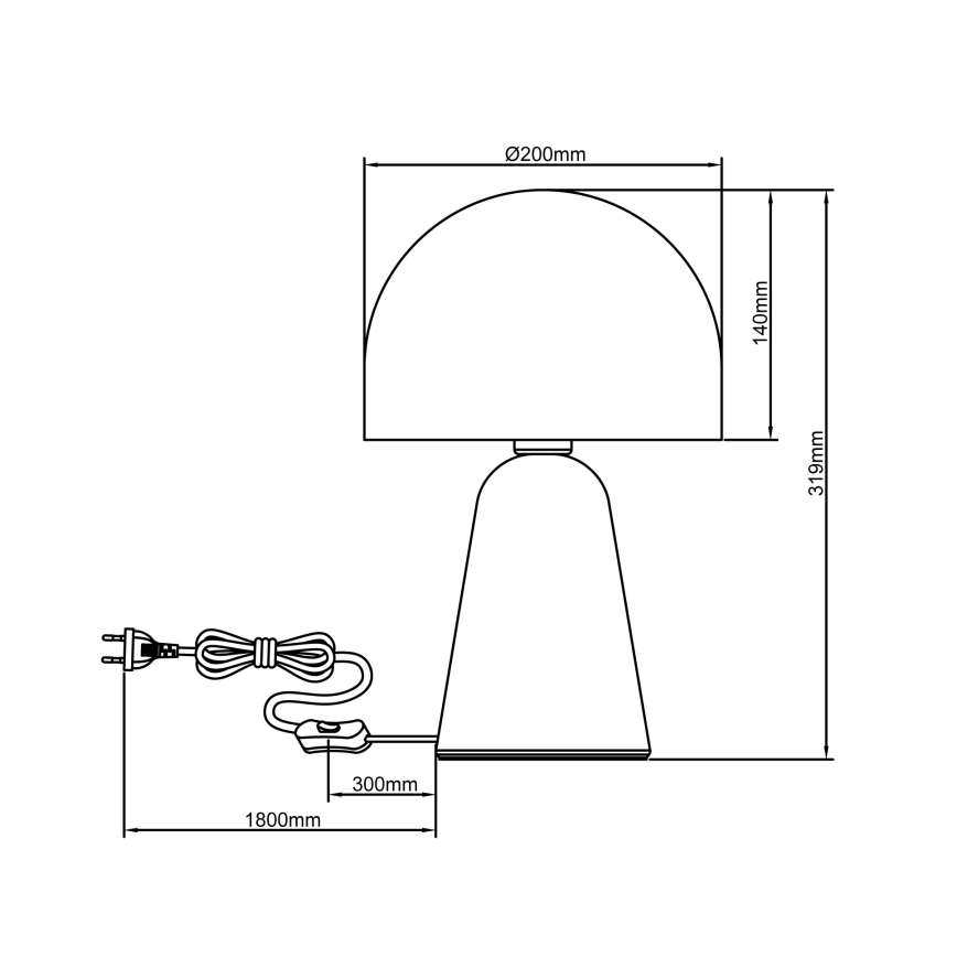 Brilliant - Stona lampa NALAM 1xE14/40W/230V bež