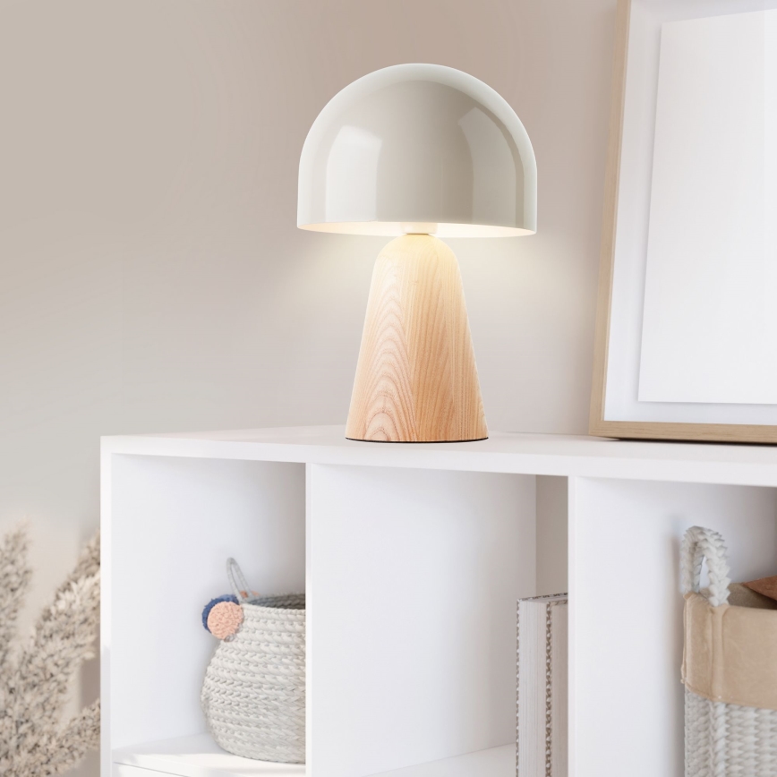 Brilliant - Stona lampa NALAM 1xE14/40W/230V bež - FSC sertifikovano