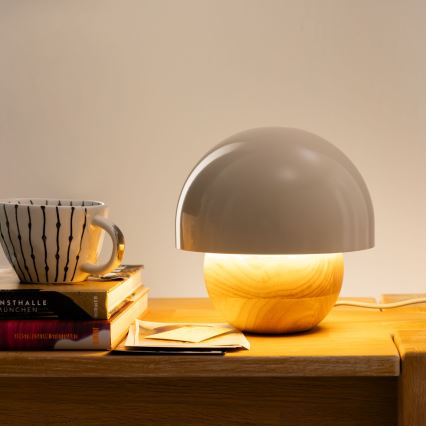 Brilliant - Stona lampa NALAM 1xE14/40W/230V sivo - FSC sertifikovano