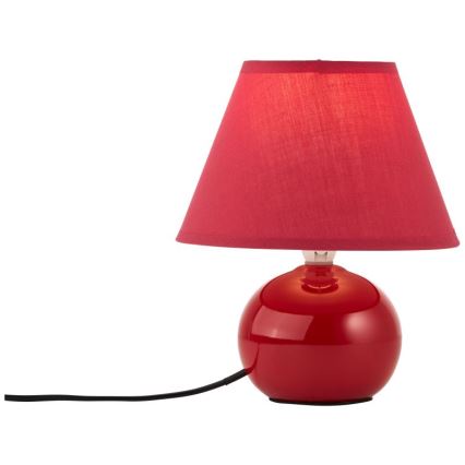 Brilliant - Stona lampa PRIMO 1xE14/40W/230V keramika/crveno