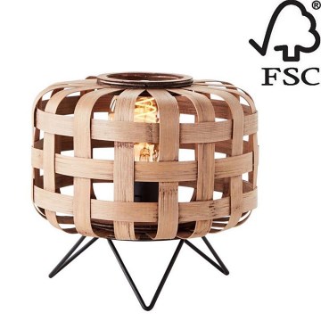 Brilliant - Stona lampa WOODLINE 1xE27/40W/230V bambus - FSC sertifikovano