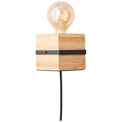 Brilliant - Zidna lampa BENNY 1xE27/40W/230V bambus