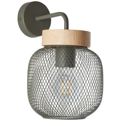 Brilliant - Zidna lampa GIADA 1xE27/40W/230V zelena - FSC sertifikovano