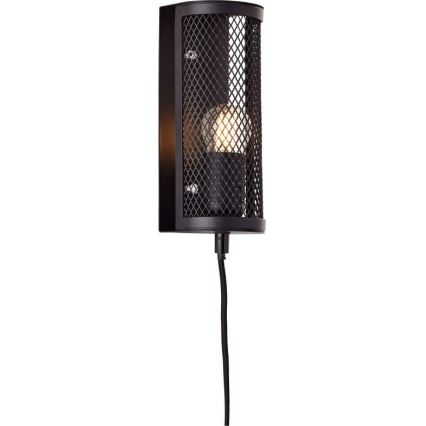 Brilliant - Zidna lampa MAZE 1xE27/40W/230V crno