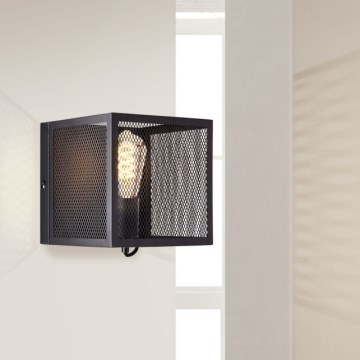Brilliant - Zidna lampa MAZE 1xE27/40W/230V crno