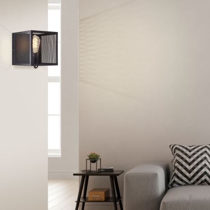 Brilliant - Zidna lampa MAZE 1xE27/40W/230V crno