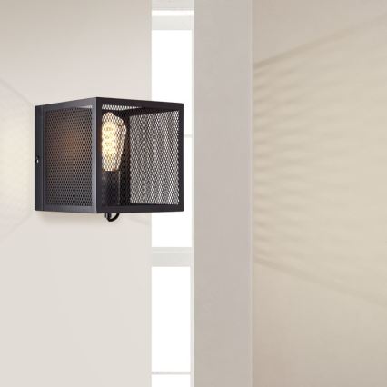 Brilliant - Zidna lampa MAZE 1xE27/40W/230V crno