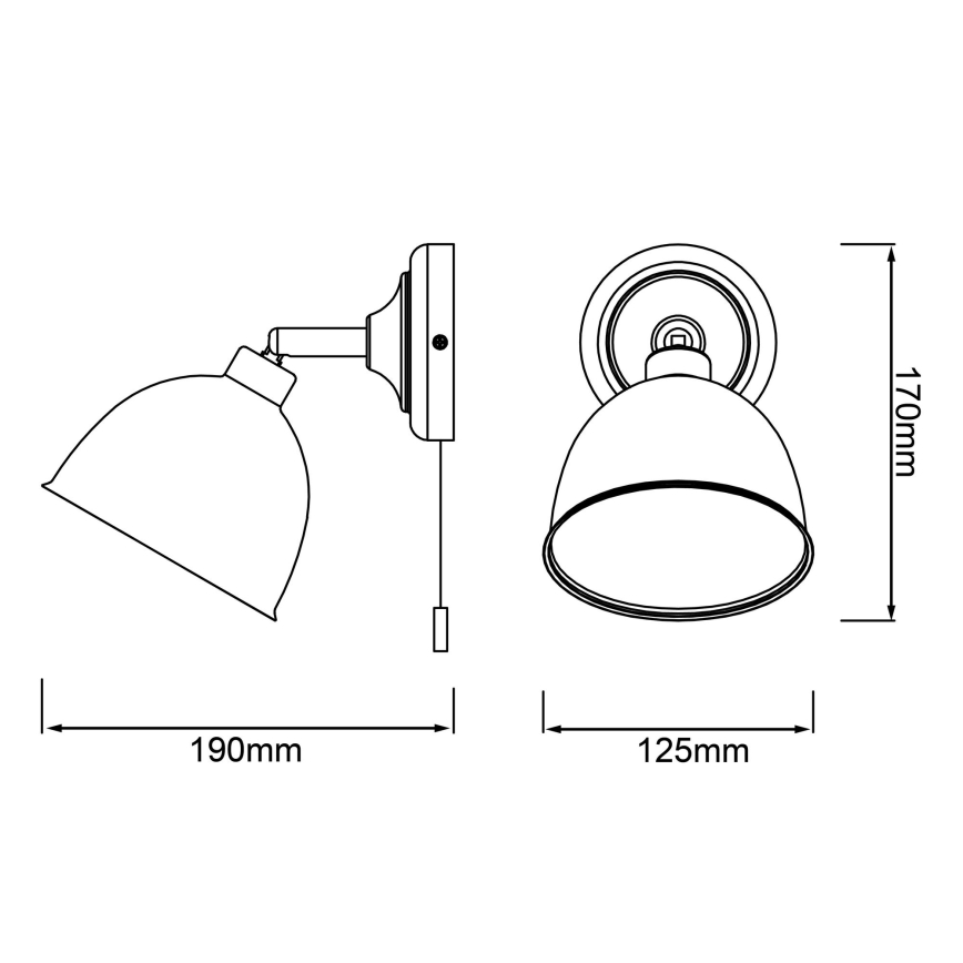 Brilliant - Zidna reflektorska lampa TELIO 1xE14/28W/230V plava