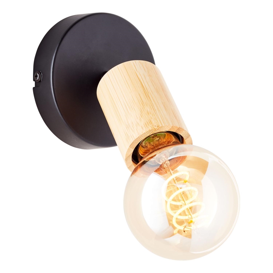 Brilliant - Zidna reflektorska lampa TIFFANY 1xE27/28W/230V bambus