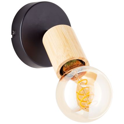 Brilliant - Zidna reflektorska lampa TIFFANY 1xE27/28W/230V bambus