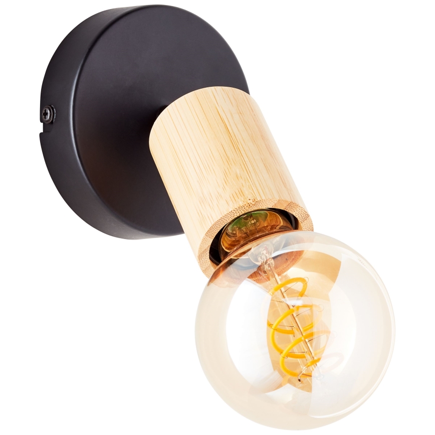 Brilliant - Zidna reflektorska lampa TIFFANY 1xE27/28W/230V bambus
