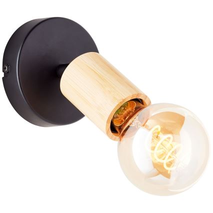 Brilliant - Zidna reflektorska lampa TIFFANY 1xE27/28W/230V bambus