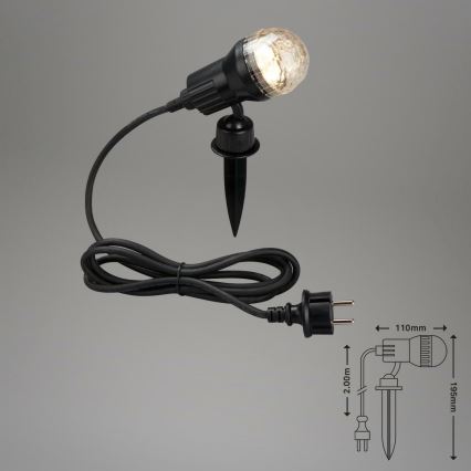 Brilo 3078-015 - LED Spoljna lampa TERRA 1xGU10/3W/230V IP44