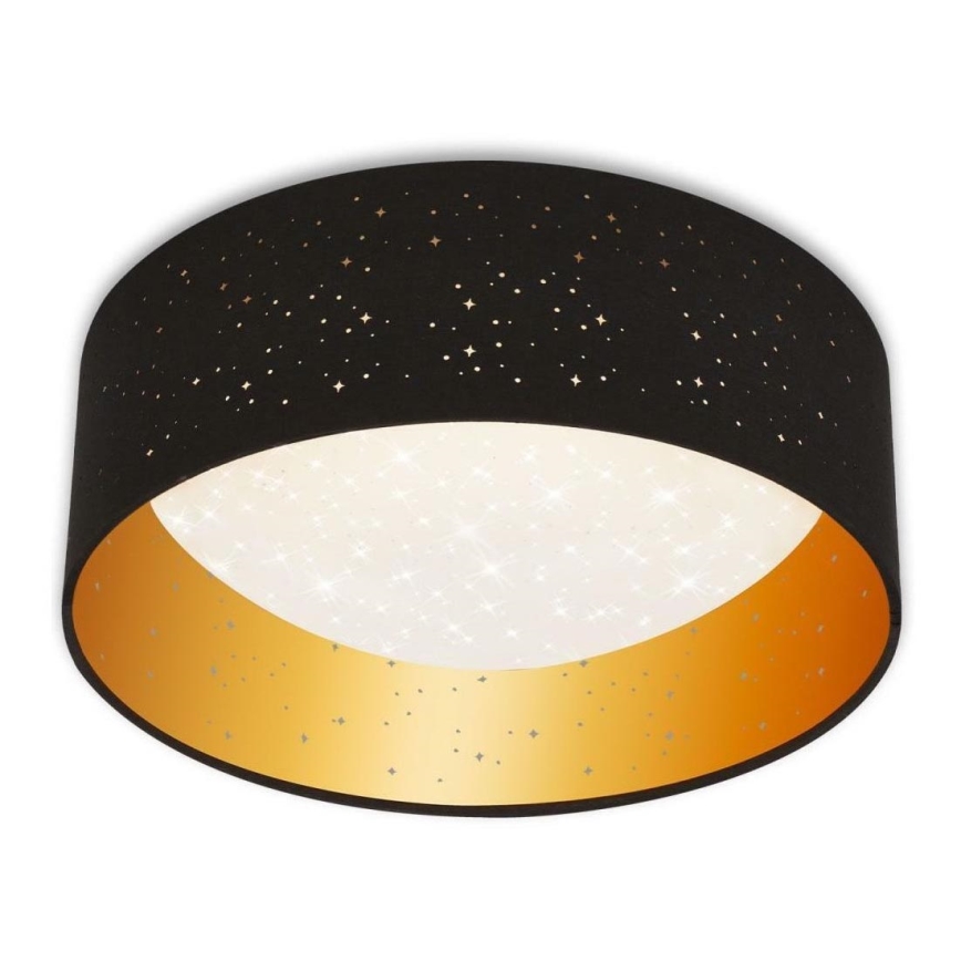 Brilo 3482-015 - LED Plafonjera MAILA STARRY LED/12W/230V crno/zlatna