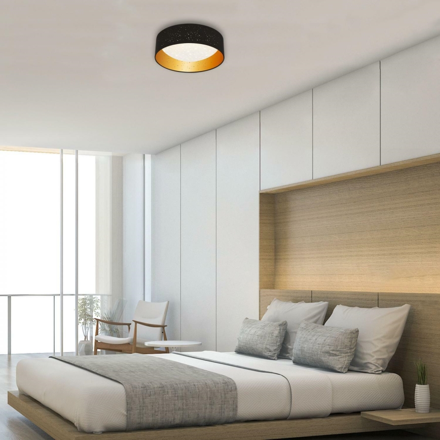 Brilo 3482-015 - LED Plafonjera MAILA STARRY LED/12W/230V crno/zlatna