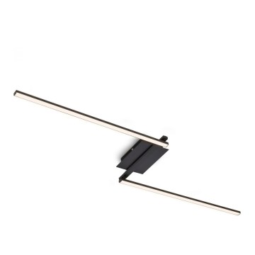 Brilo 3500-015 - LED Nadgradni luster STAFF 2xLED/6W/230V crno