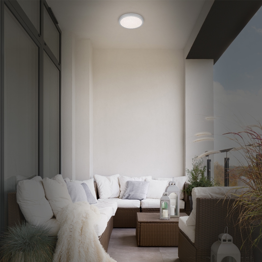 Brilo 3649-014 - LED plafonjera za kupatilo RUNA LED/18,5W/230V IP44 srebrno