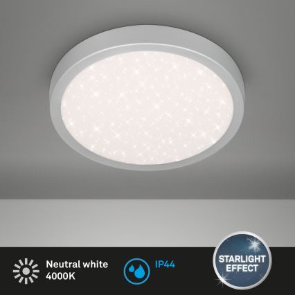 Brilo 3649-014 - LED plafonjera za kupatilo RUNA LED/18,5W/230V IP44 srebrno