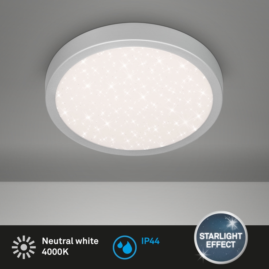 Brilo 3649-014 - LED plafonjera za kupatilo RUNA LED/18,5W/230V IP44 srebrno
