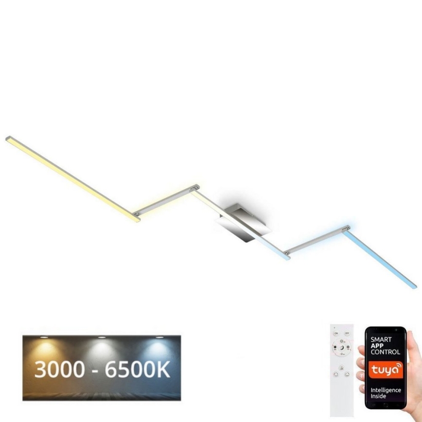 Brilo 3737-018 - LED Prigušiva plafonjera SMART LED/24W/230V 3000-6500K Wi-Fi Tuya + Daljinski upravljač