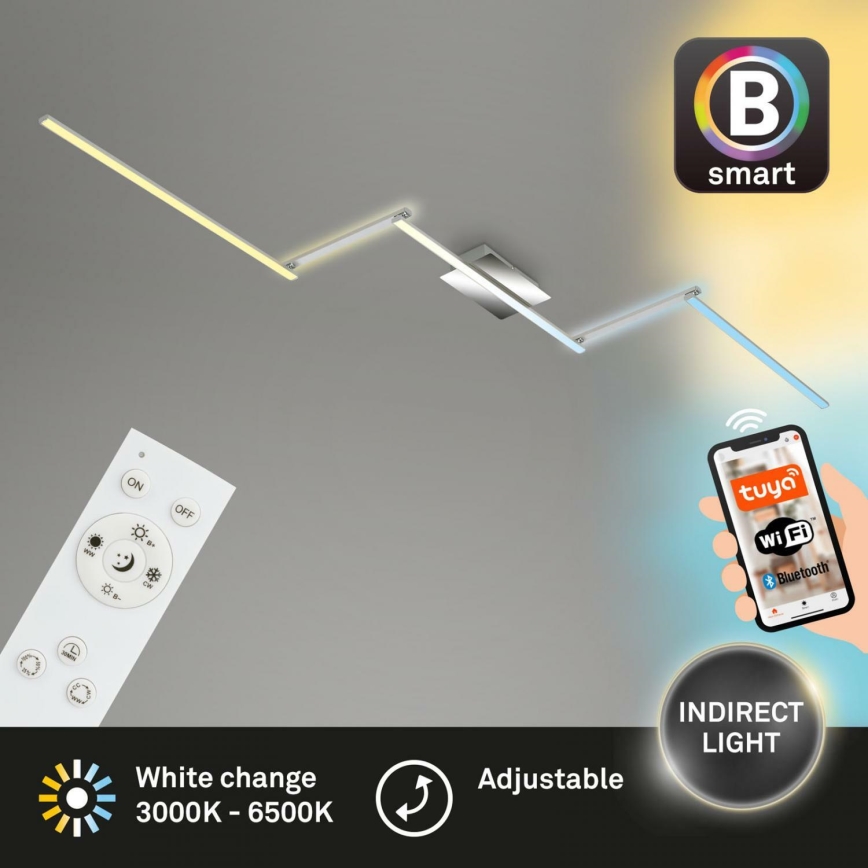 Brilo 3737-018 - LED Prigušiva plafonjera SMART LED/24W/230V 3000-6500K Wi-Fi Tuya + Daljinski upravljač