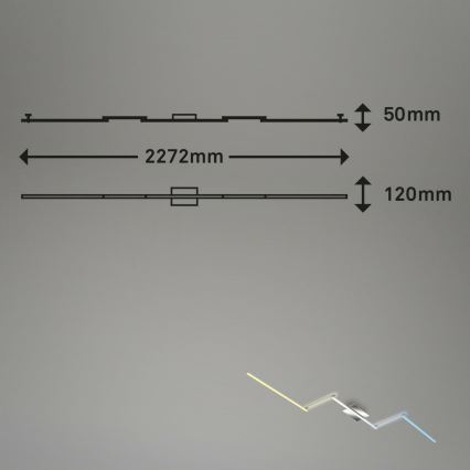 Brilo 3737-018 - LED Prigušiva plafonjera SMART LED/24W/230V 3000-6500K Wi-Fi Tuya + Daljinski upravljač